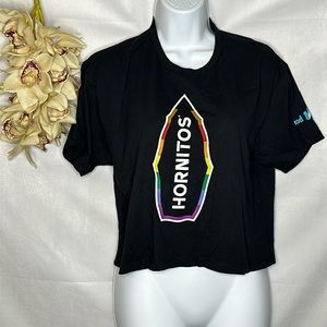 🐼 3/$25 nwot hornitos tequila pride crop top